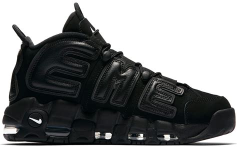 nike supreme uptempo black fake|nike uptempo black price.